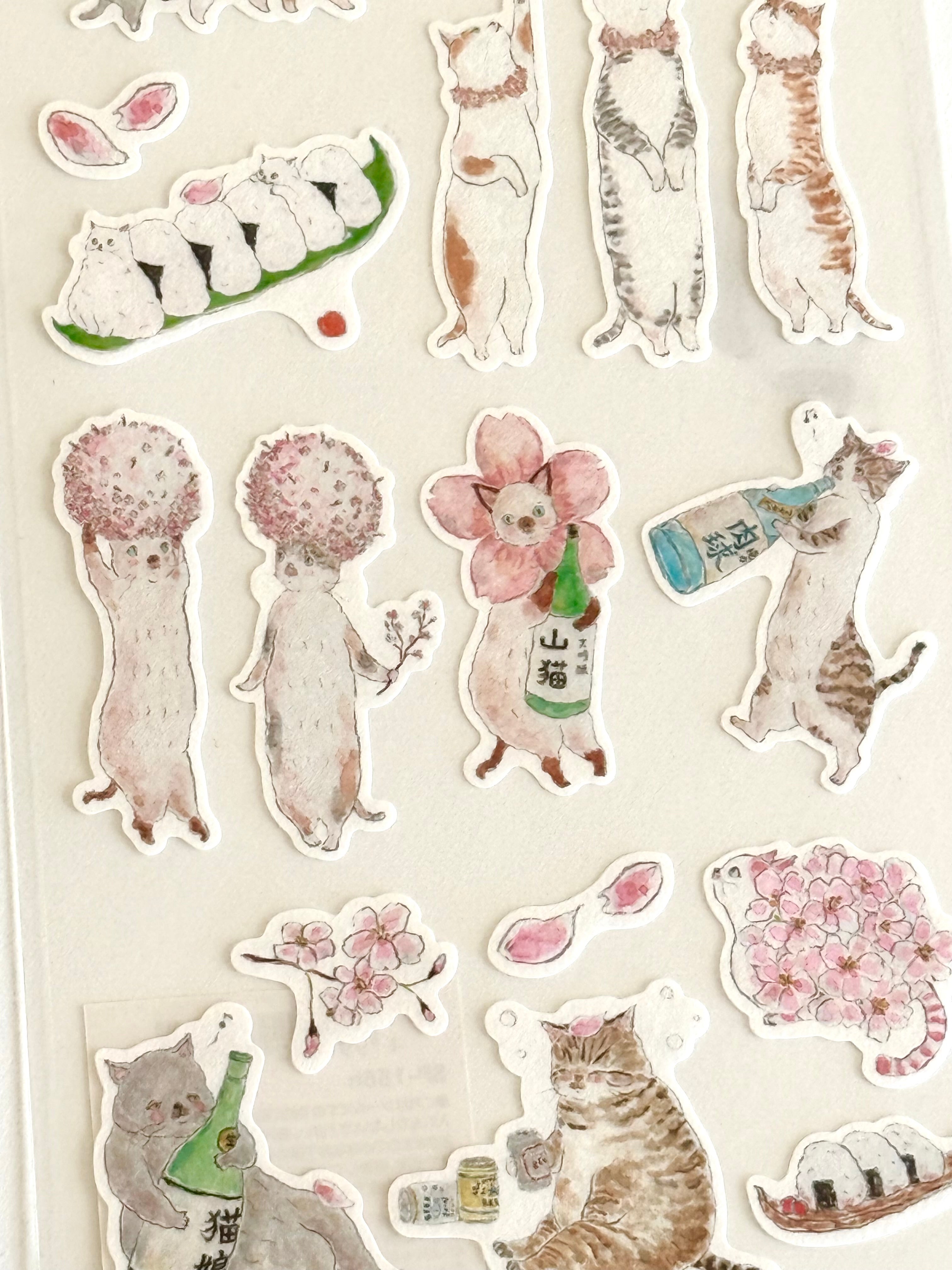 [Tocoro Comugi] Tipsy Hanami Celebration sticker sheet