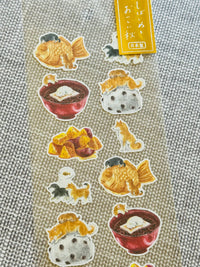 [Natsuka Murata] Shiba Oyatsu series: Taiyaki & Zenzai sticker sheet