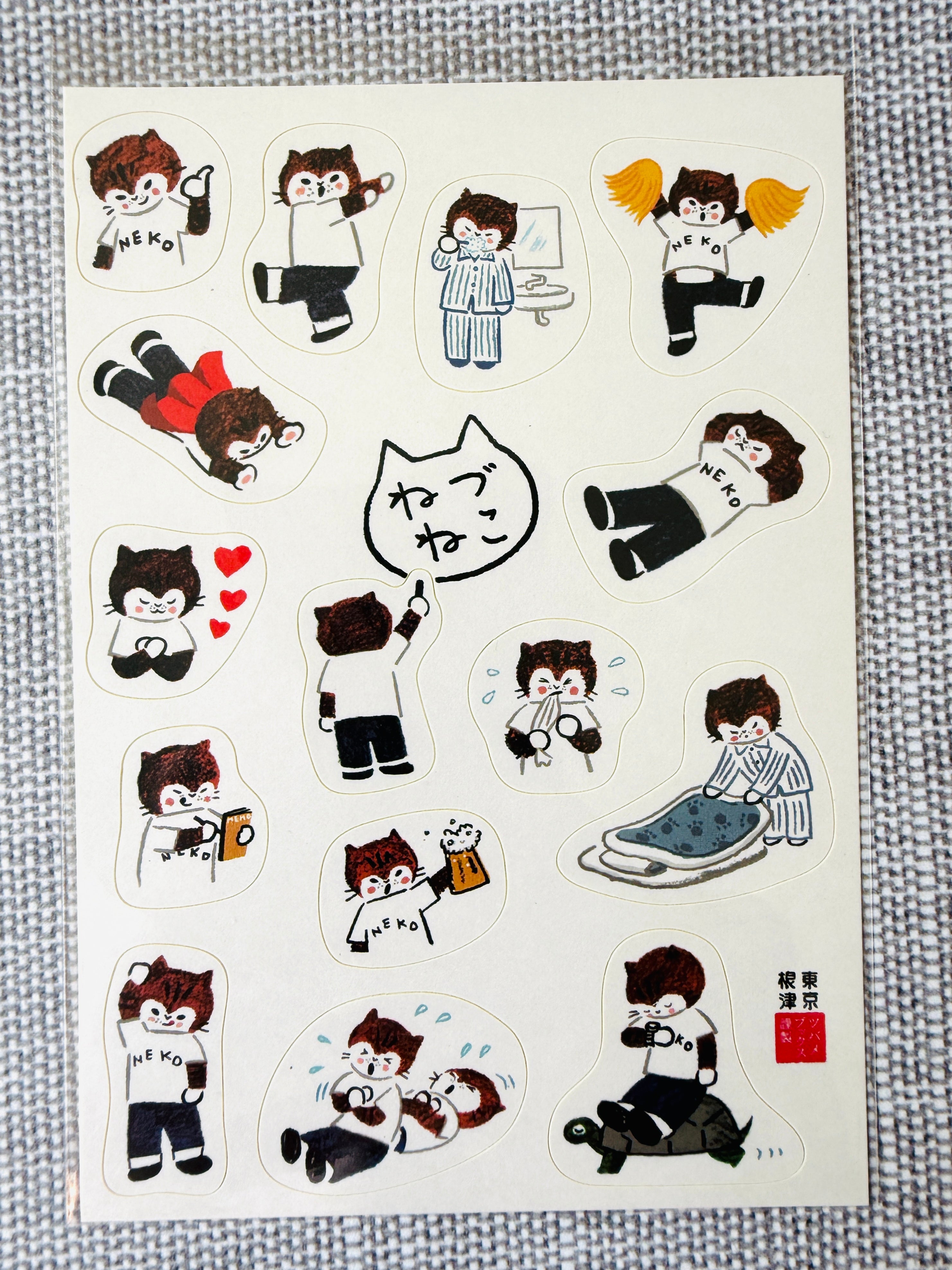 [Tsubame Books] Nezu Neko sticker sheet