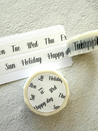 [Bechori] Days of the Week washi tape