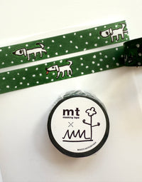 [mt] Makoto Matsubayashi x Dog Stroll washi tape