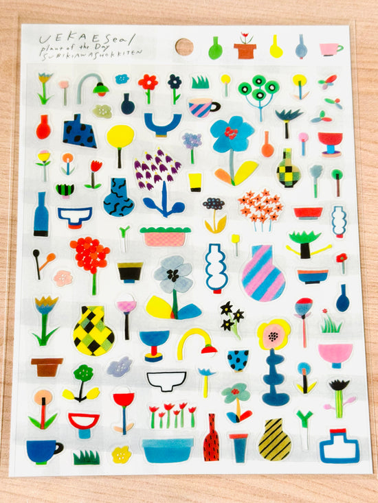 [cozyca] Plant of the Day sticker sheet x Subikiawa