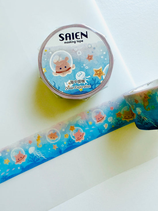 [SAIEN] Ocean Explorers • Sea Creatures washi tape