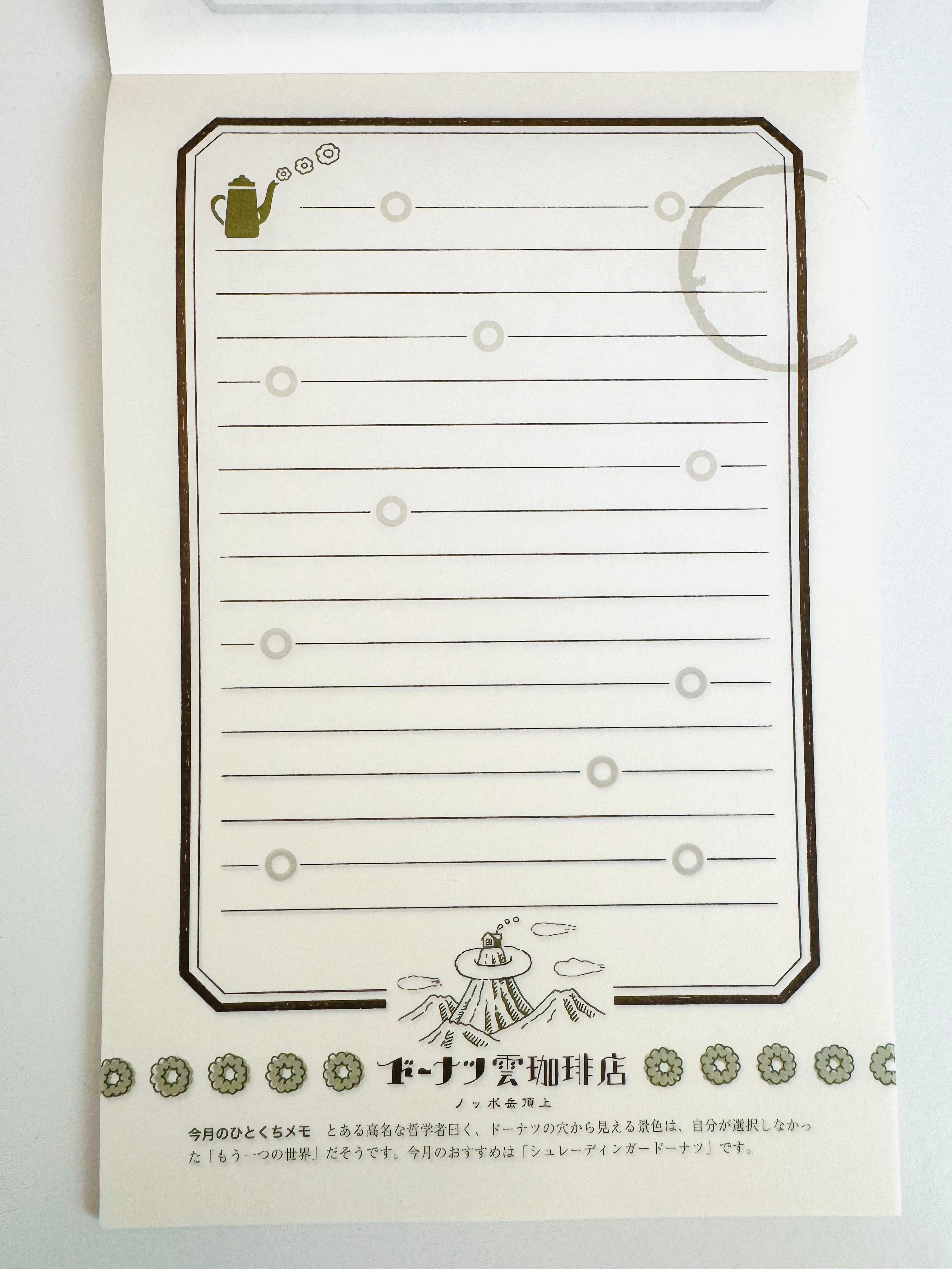 [Kyupodo] Kumonoue Up in the Clouds Cafe letter pad