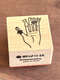 [Nobarasha] Finger Puppet Hanko rubber stamp