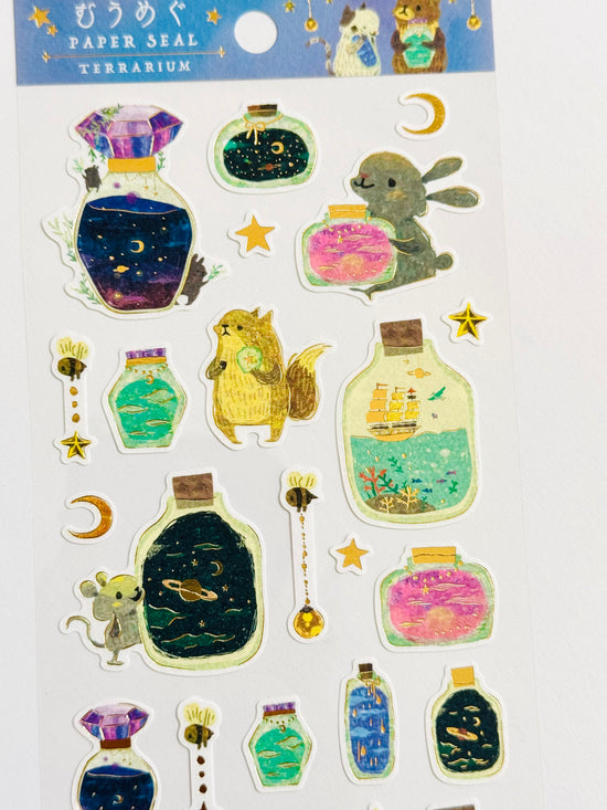 [Sorahana] Terrarium sticker sheet x Muumegu