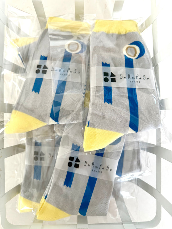 [GreenFlash] Garapago Washi Tape crew socks