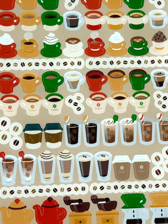[Ryu-Ryu] Coffee Circle Seals sticker sheet