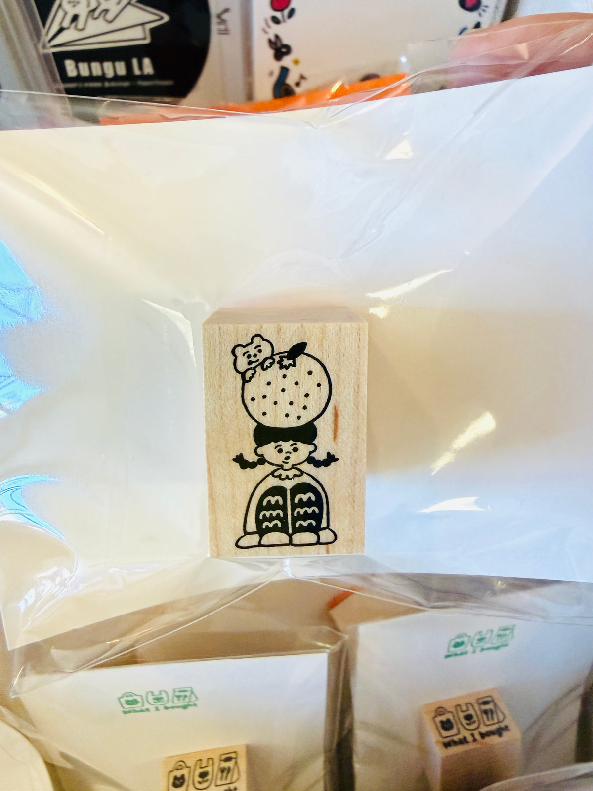 [moyoyo] Orange Girl 🍊 rubber stamp