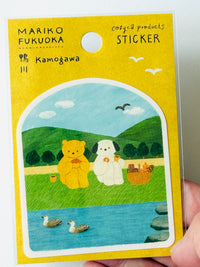 [cozyca] Kamogawa x Mariko Fukuoka sticker decal