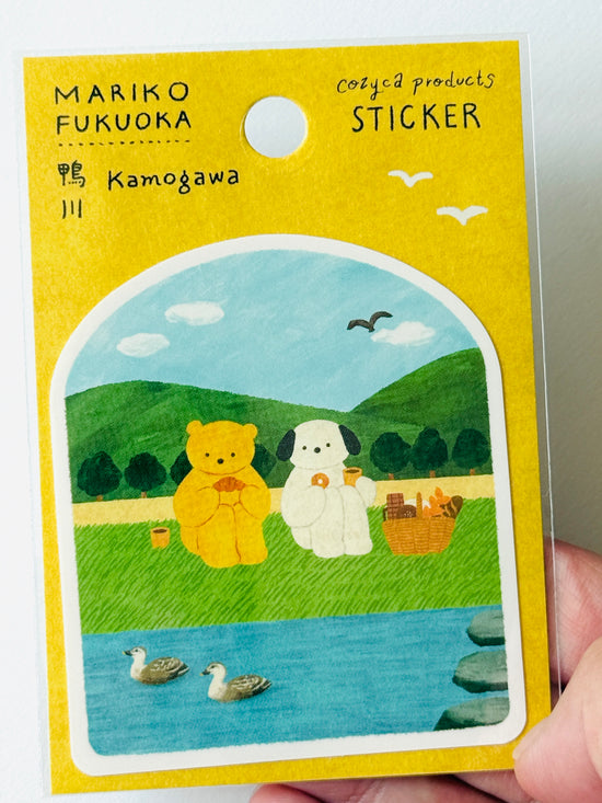 [cozyca] Kamogawa x Mariko Fukuoka sticker decal