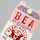 [ob1toy] Bear's Airline Island Ticket • ob1toy x ROKKAKU collaboration Holographic Foil sticker decal