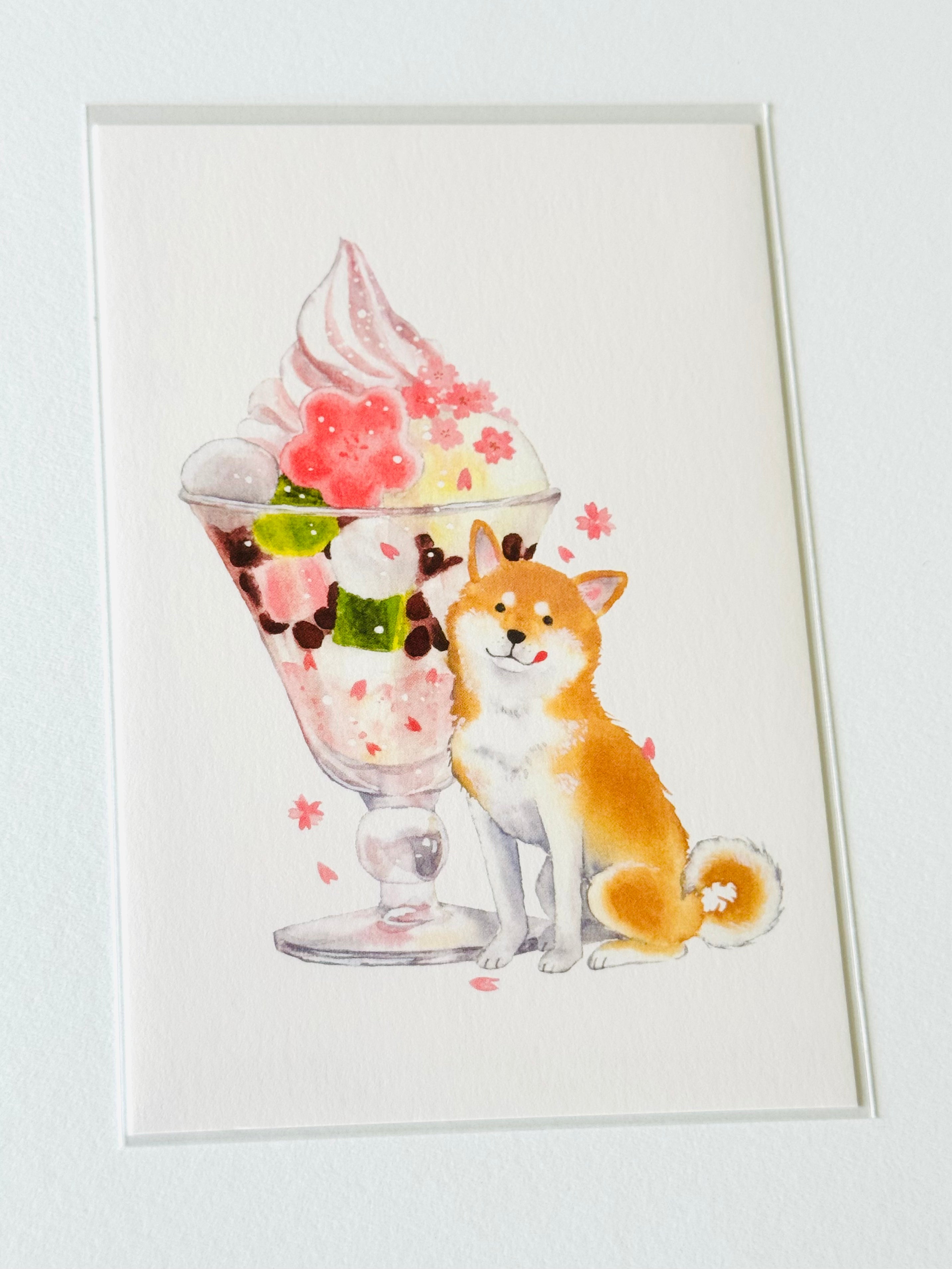 [Natsuka Murata] Shiba Spring Oyatsu series: Sakura parfait postcard
