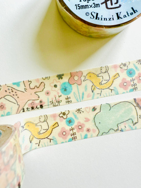 [SEAL-DO] Shinzi Katoh x Chūya Nakahara Spring will Come Again washi tape