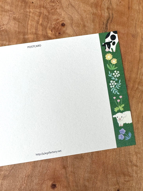 [4legs] Moo Milk Cat postcard