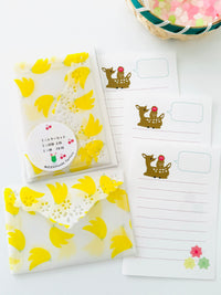 [Panda factory] Fawn & Monkey mini letter set