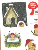 [Mushroom Cat] Days with Mushroom Cat sticker sheet x 4legs