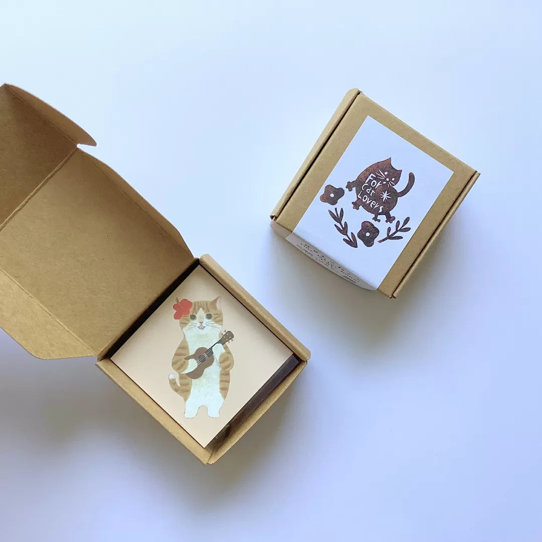 [4legs] "For Cat Lovers" Miniature Loose Memo Set in Box