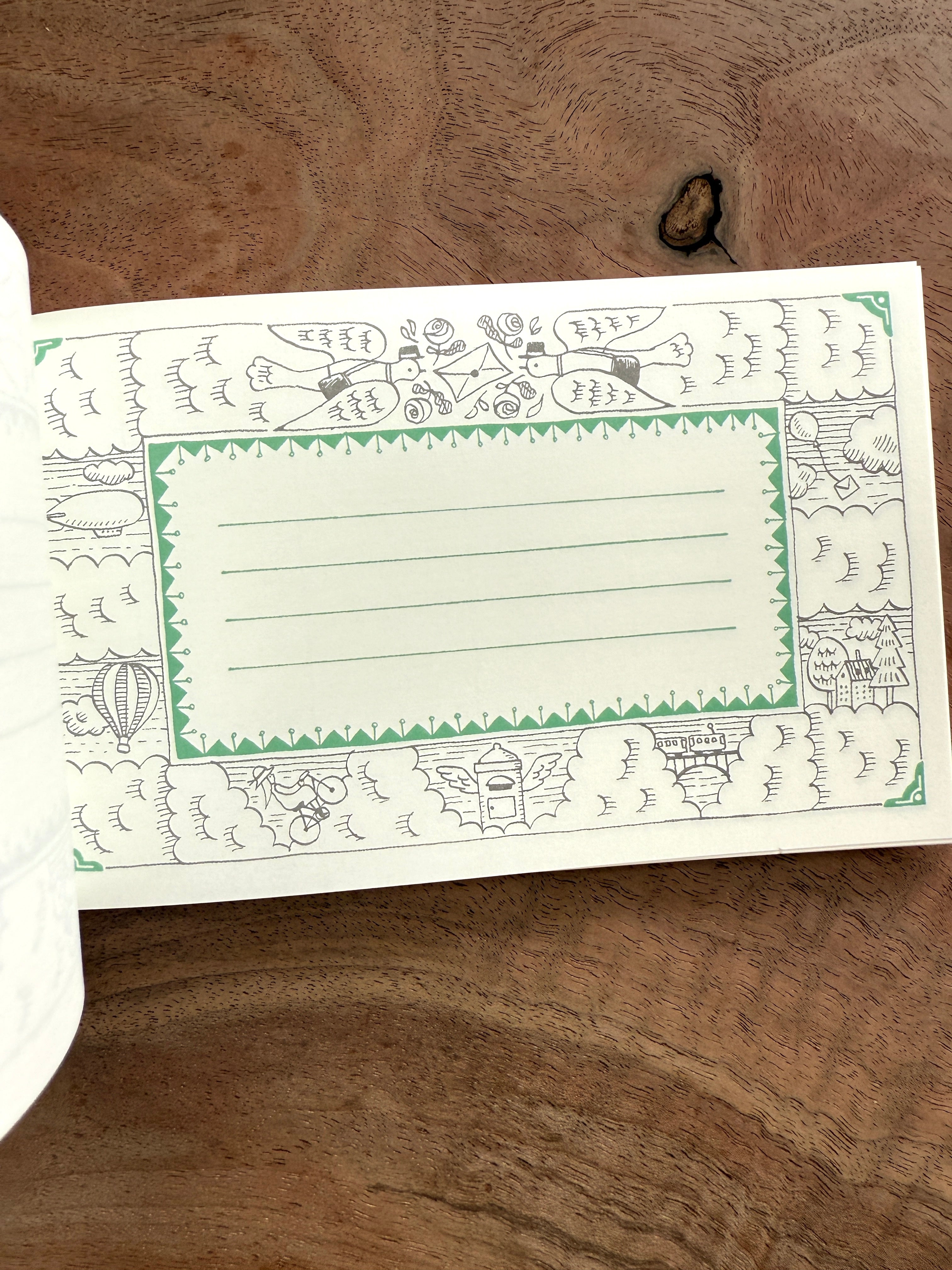[Kyupodo] Kumonoue “Airmail Post Office” Memo pad
