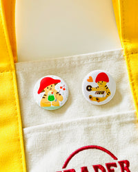 [Mushroom Cat] Mini Button Pins