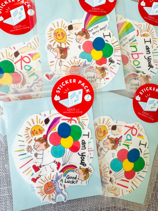 [Coco and Wondrous Gang] Coco’s Rainbow Burst vinyl sticker decals