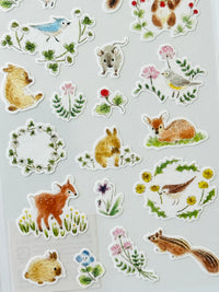 [4legs] Active Corp collaboration x Small Animals in Spring sticker sheet