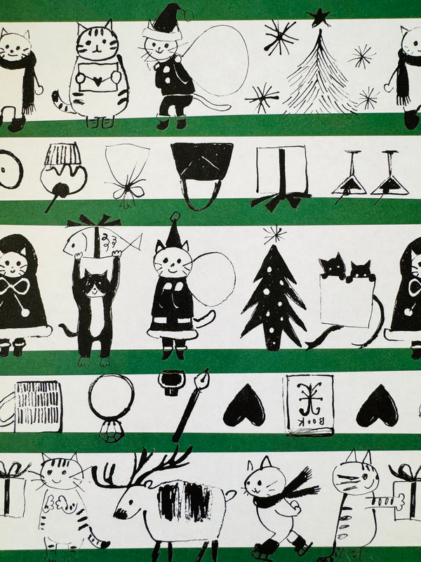 Santa Cat • 4legs Design Paper