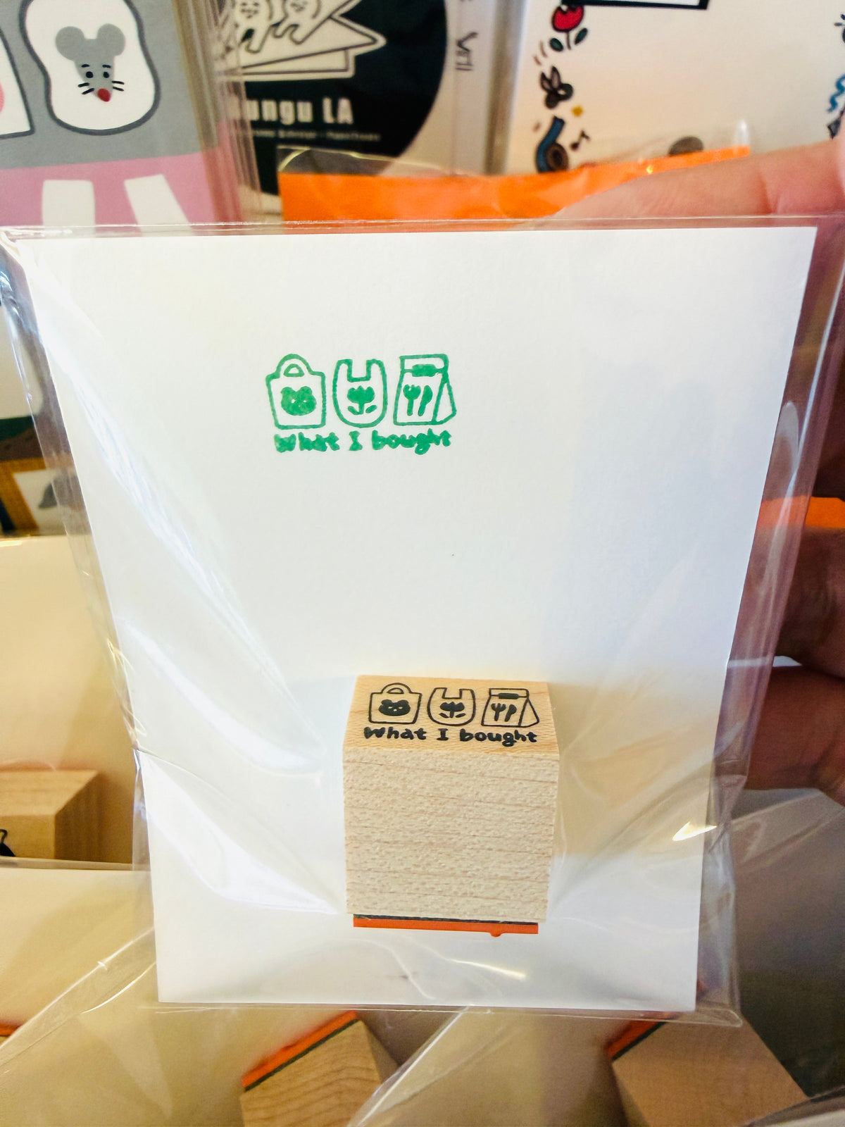 [moyoyo] What I Bought rubber stamp