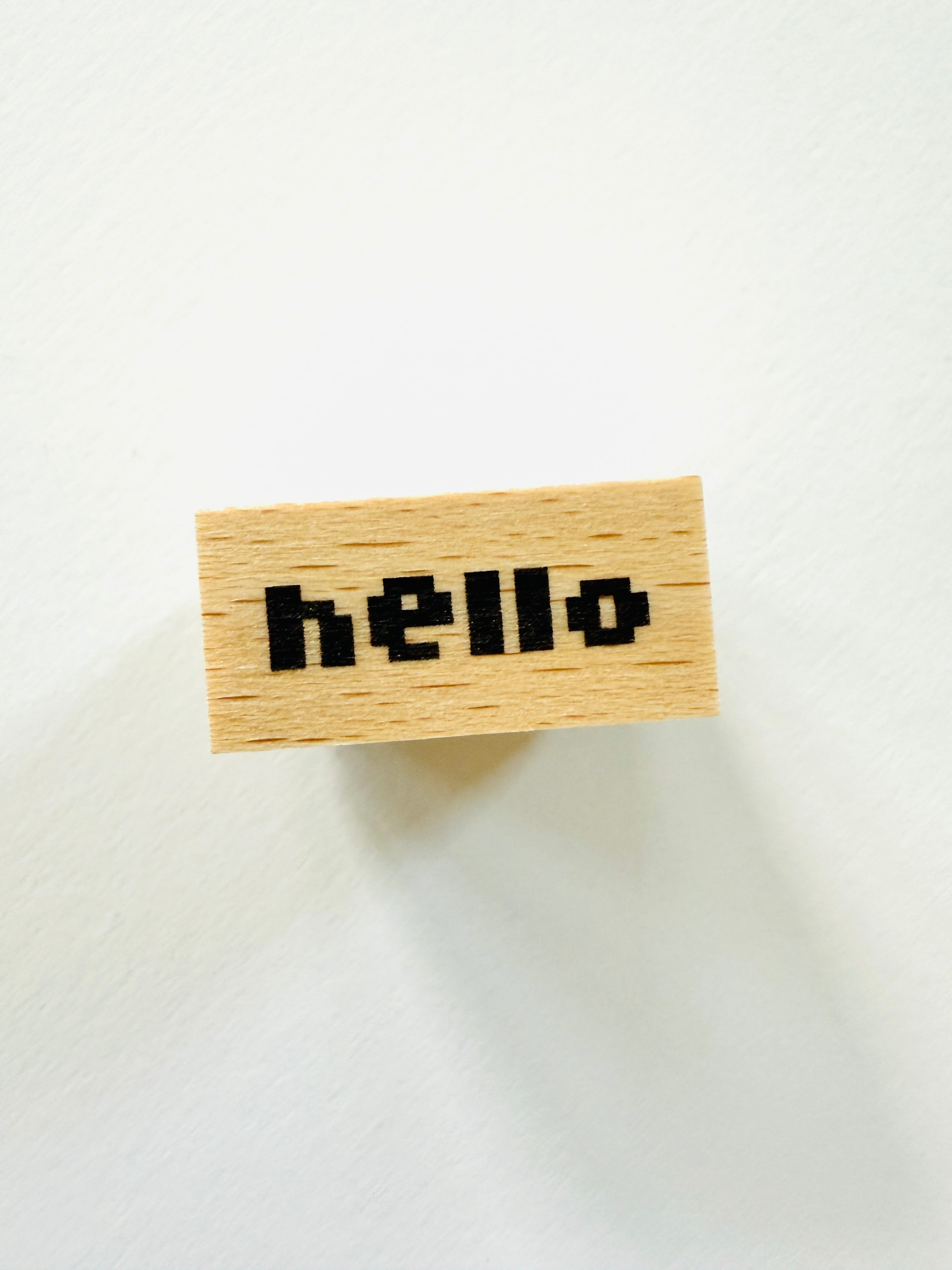 [forme] “hello” pixel rubber stamp