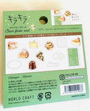 [World Craft] Cafe Sweets Kira Kira flake stickers (last chance • no restock)