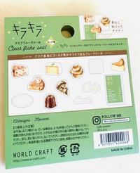 [World Craft] Cafe Sweets Kira Kira flake stickers (last chance • no restock)