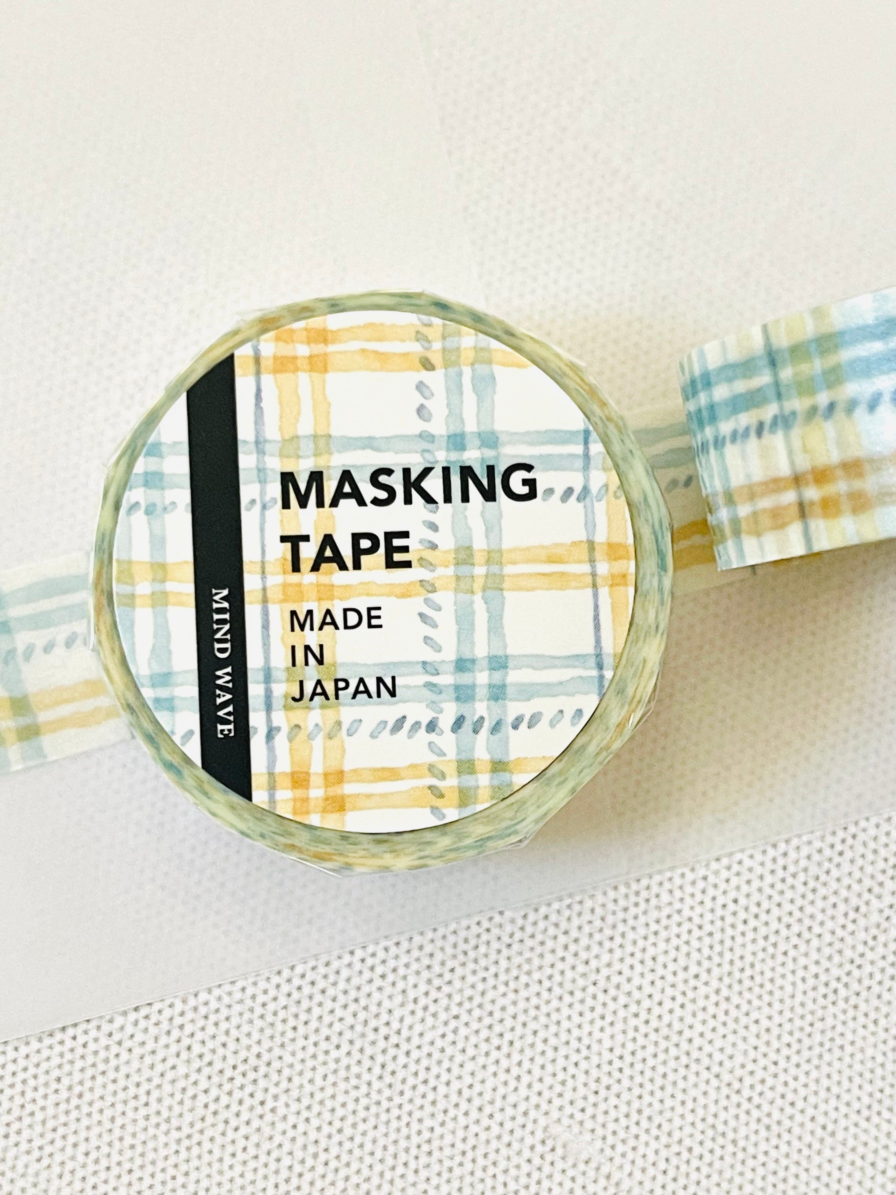 [MIND WAVE] Check & Gingham washi tape