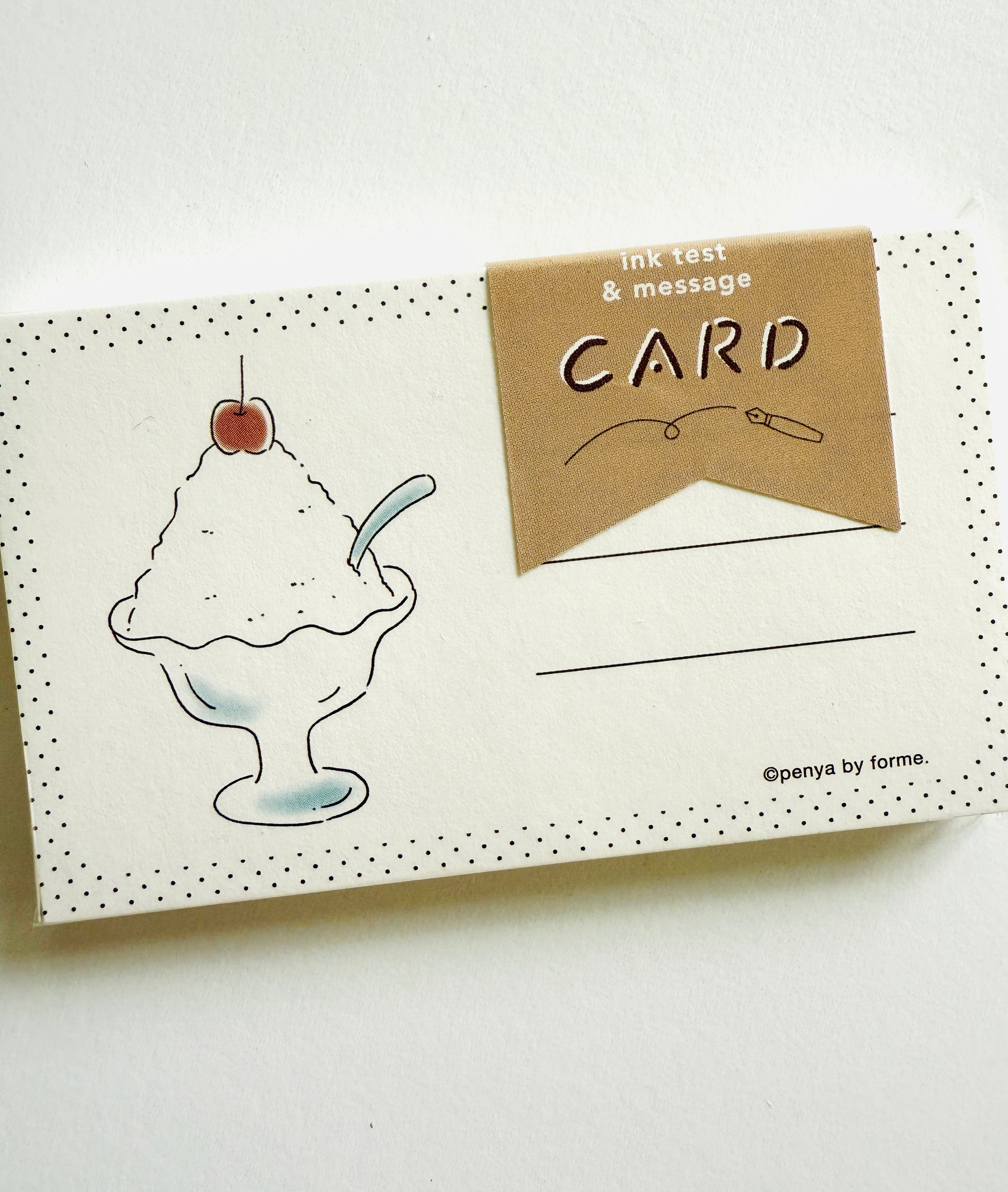 [forme] Fountain Pen Ink Swatch Card x Original Product