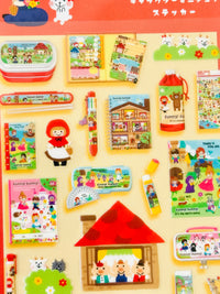 [MIND WAVE] Fairytale • Character Miniature School series sticker sheet