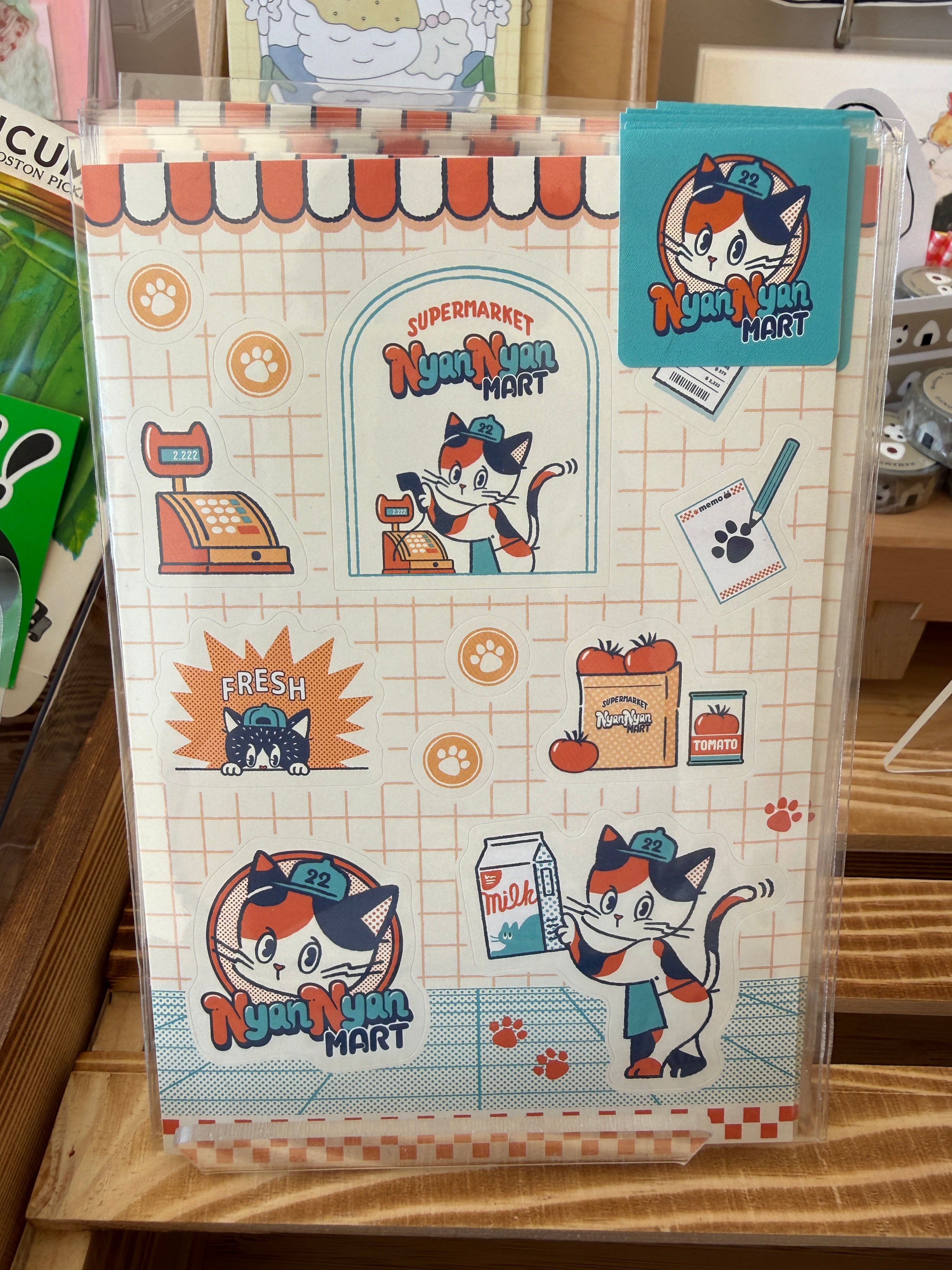 [Papier Platz] ob1toy x Cat Mart 🛒sticker sheet