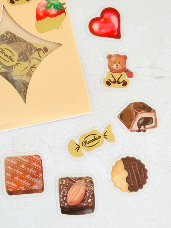 [World Craft] Chocolate Kira Kira flake stickers (last chance • no restock)