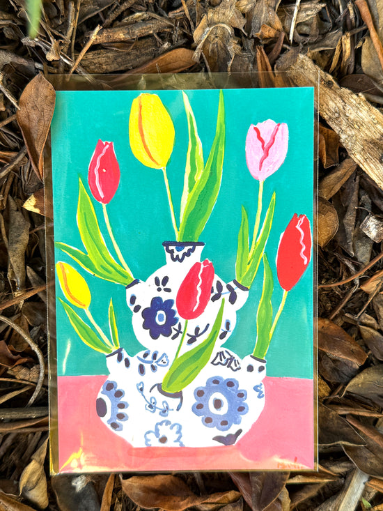 [Yuh Takahashi] Tulips in the Vase postcard