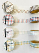 [MIND WAVE] Check & Gingham washi tape