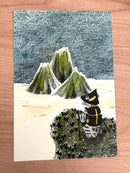 [4legs] Cat Seasons postcard