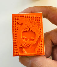 [Nobarasha] Butterfly Ribbon Girl ribbon 🎀 Hanko rubber stamp