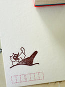 [Nobarasha] Sinking Tanuki (Kachi Kachi Yama) Hanko rubber stamp
