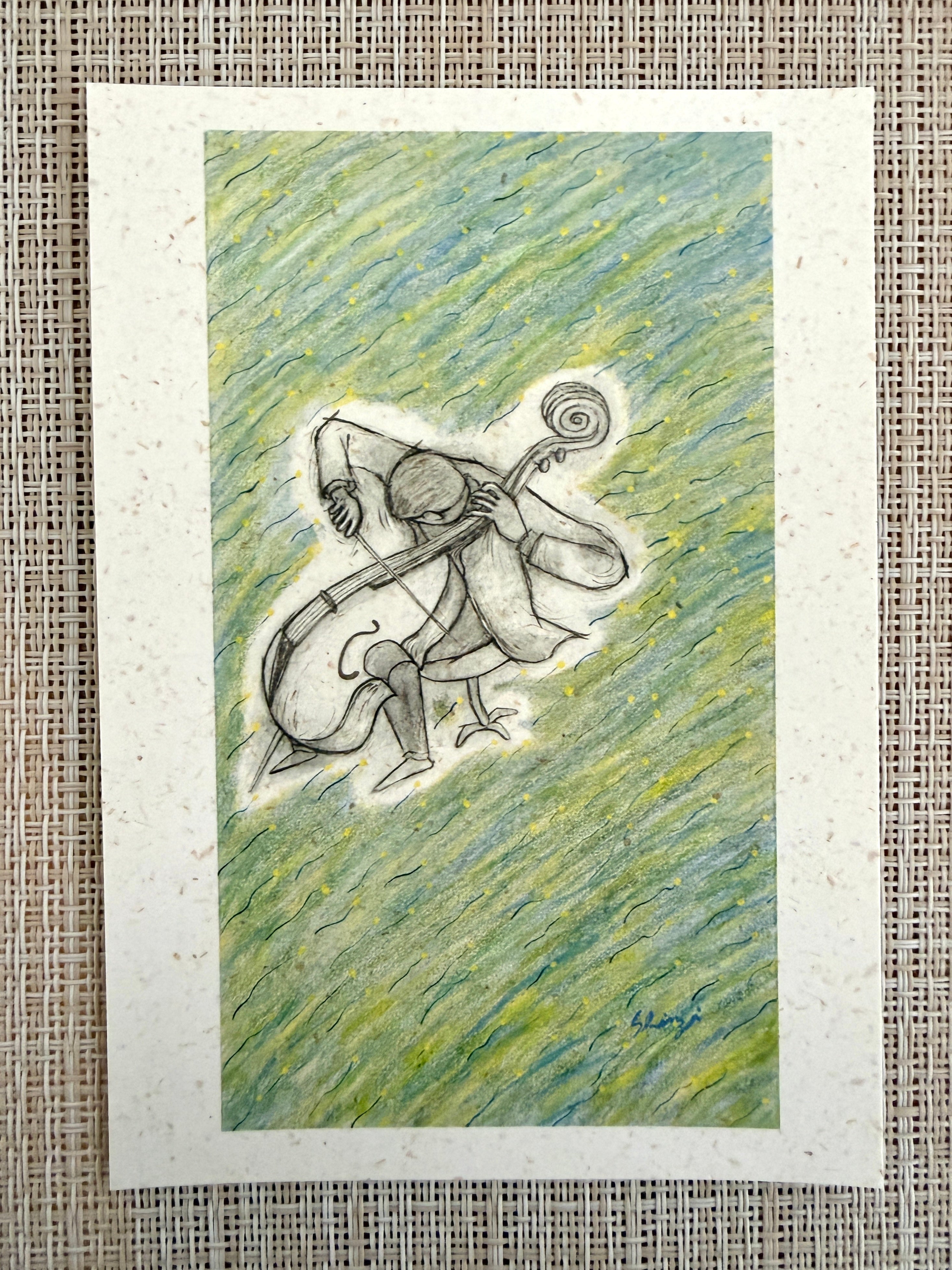 [SEAL-DO] Shinzi Katoh x Kenji Miyazawa: Gauche the Cellist postcard