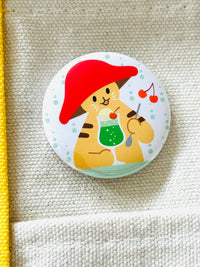[Mushroom Cat] Mini Button Pins