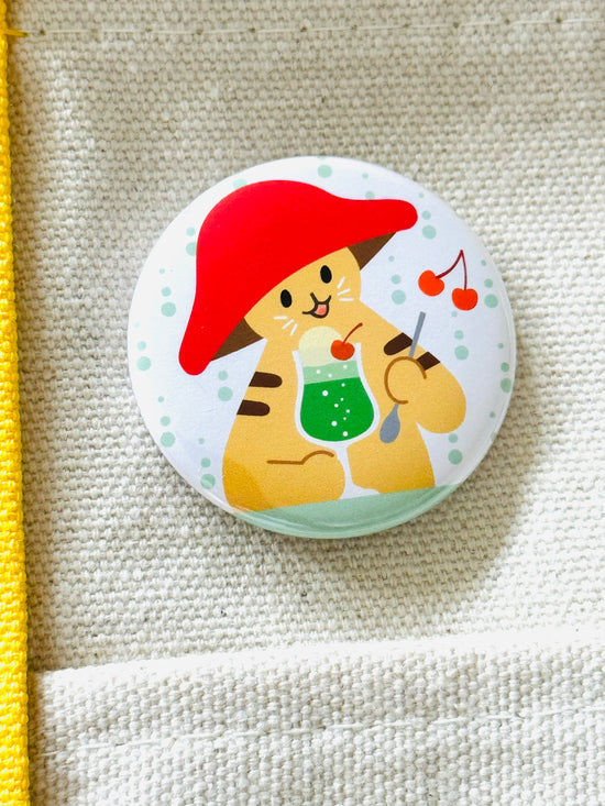 [Mushroom Cat] Mini Button Pins
