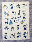 [Tsubame Books] Osaka Cat sticker sheet