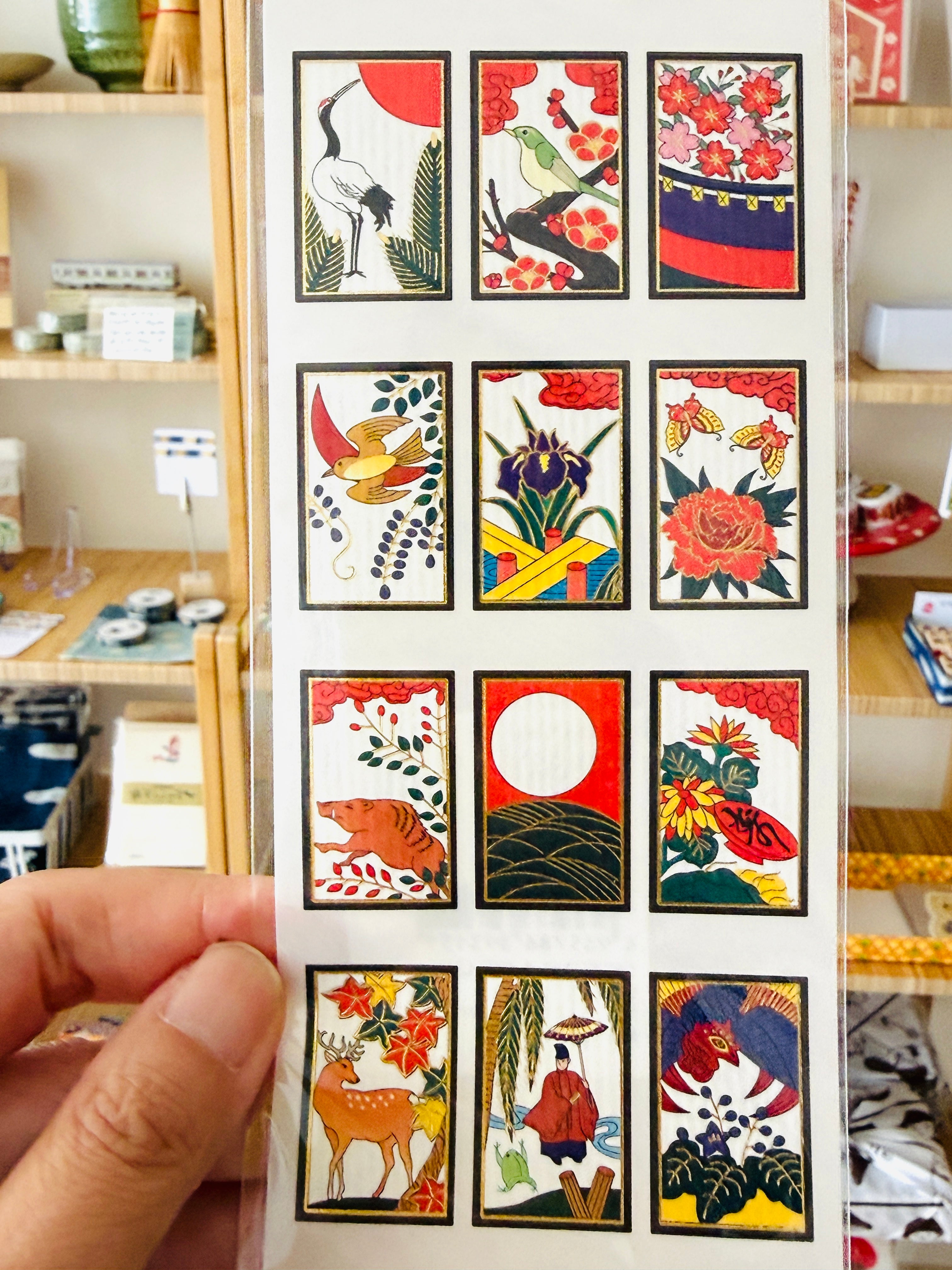 Hanafuda sticker sheet