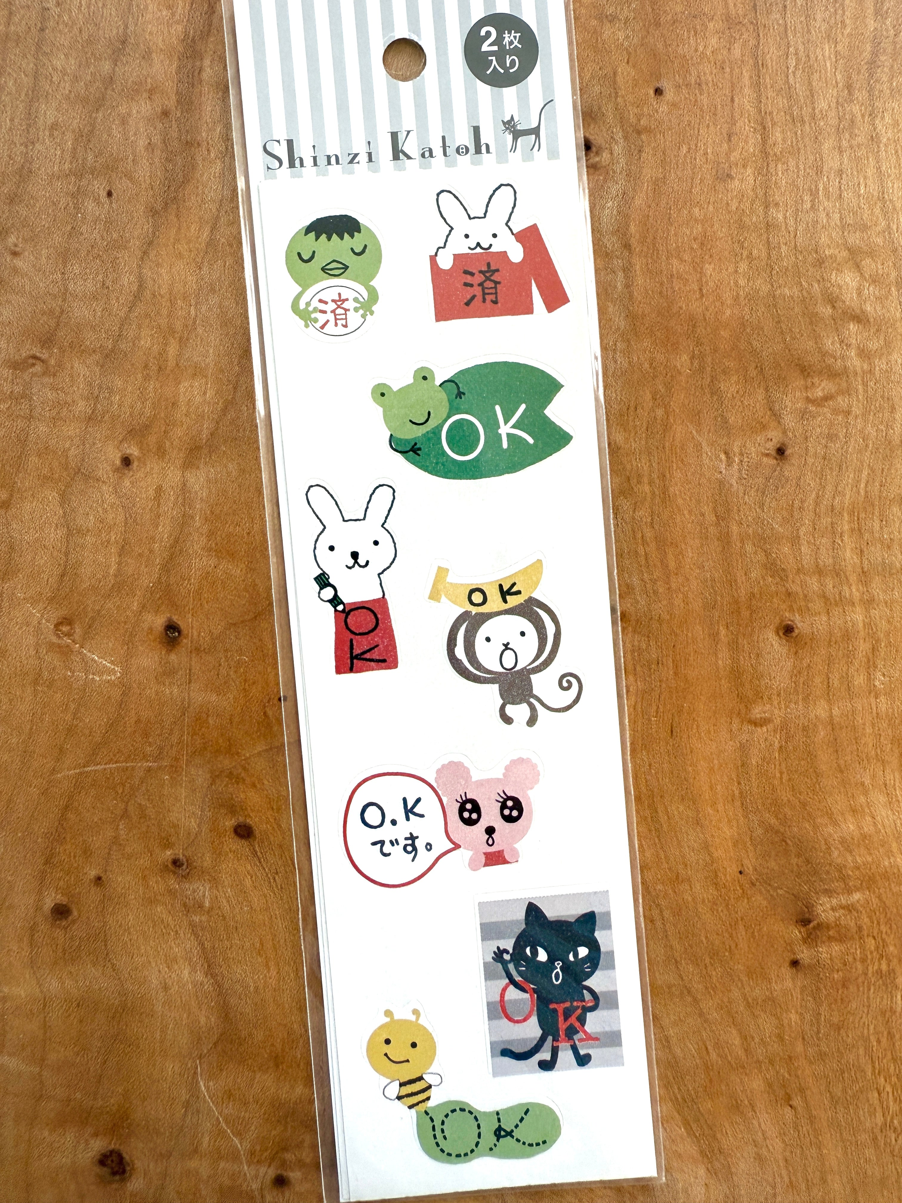 [SEAL-DO] Shinzi Katoh x OK! sticker sheet - set of 2