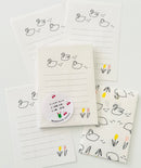 [panda factory] Classic Swan mini letter set