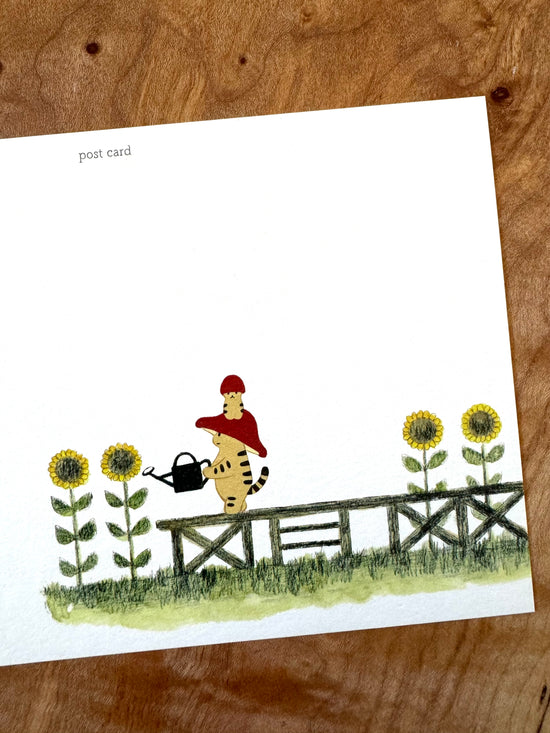 [Mushroom Cat] Days of Summer postcard