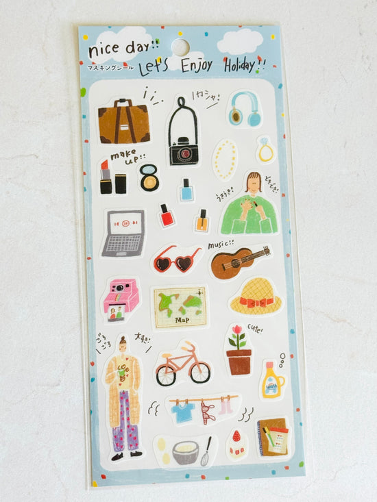 [Tomatomayu] nice day!! Holiday sticker sheet x SAIEN